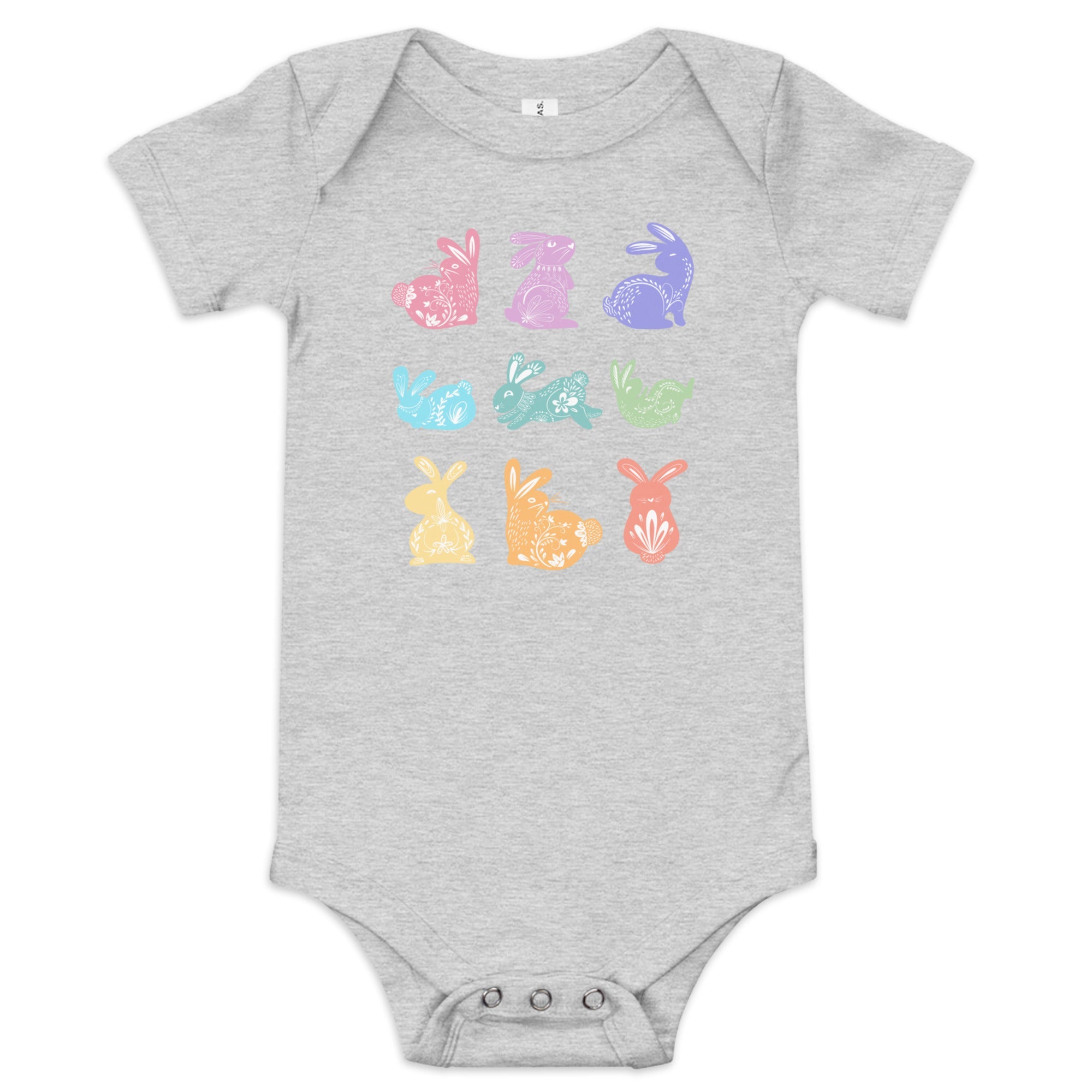 Rabbits Baby short sleeve one piece - Broad Street Threads