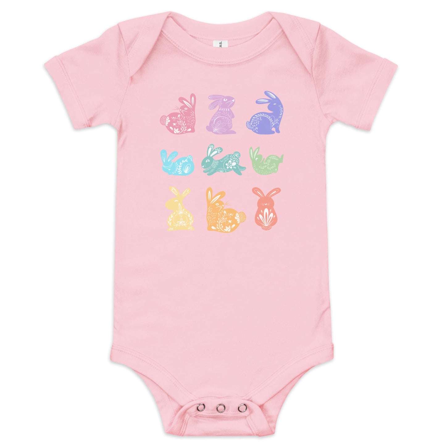 Rabbits Baby short sleeve one piece - Broad Street Threads