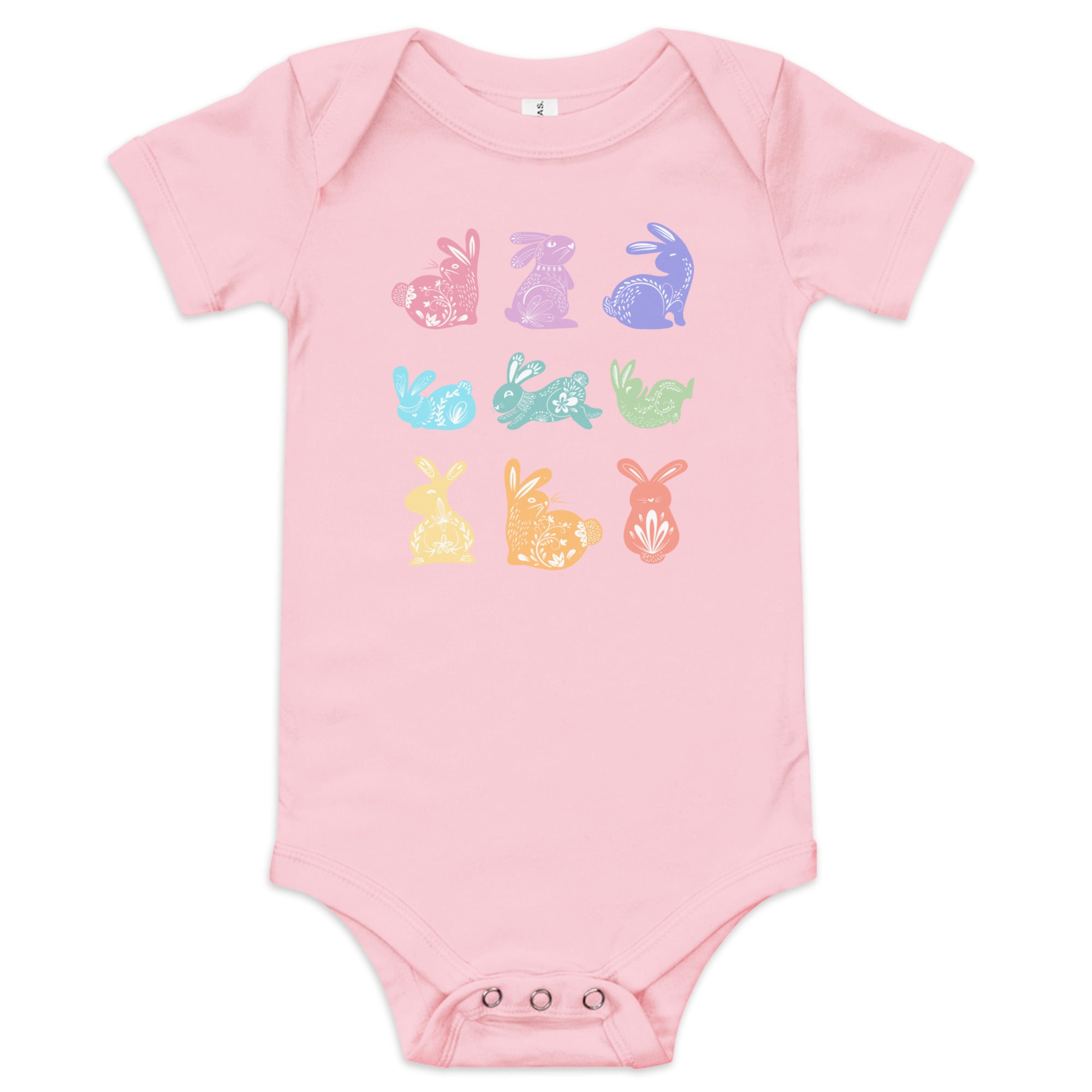 Rabbits Baby short sleeve one piece - Broad Street Threads