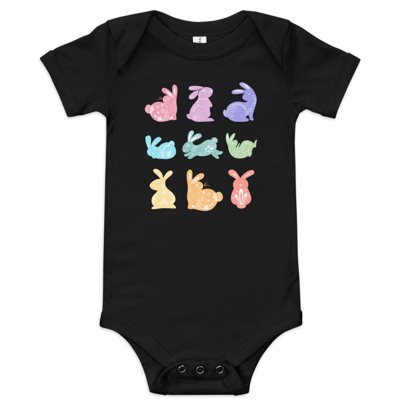 Rabbits Baby short sleeve one piece - Broad Street Threads