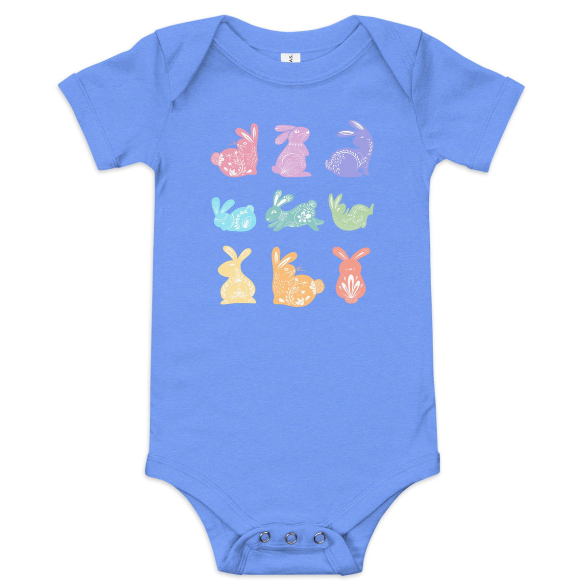 Rabbits Baby short sleeve one piece - Broad Street Threads