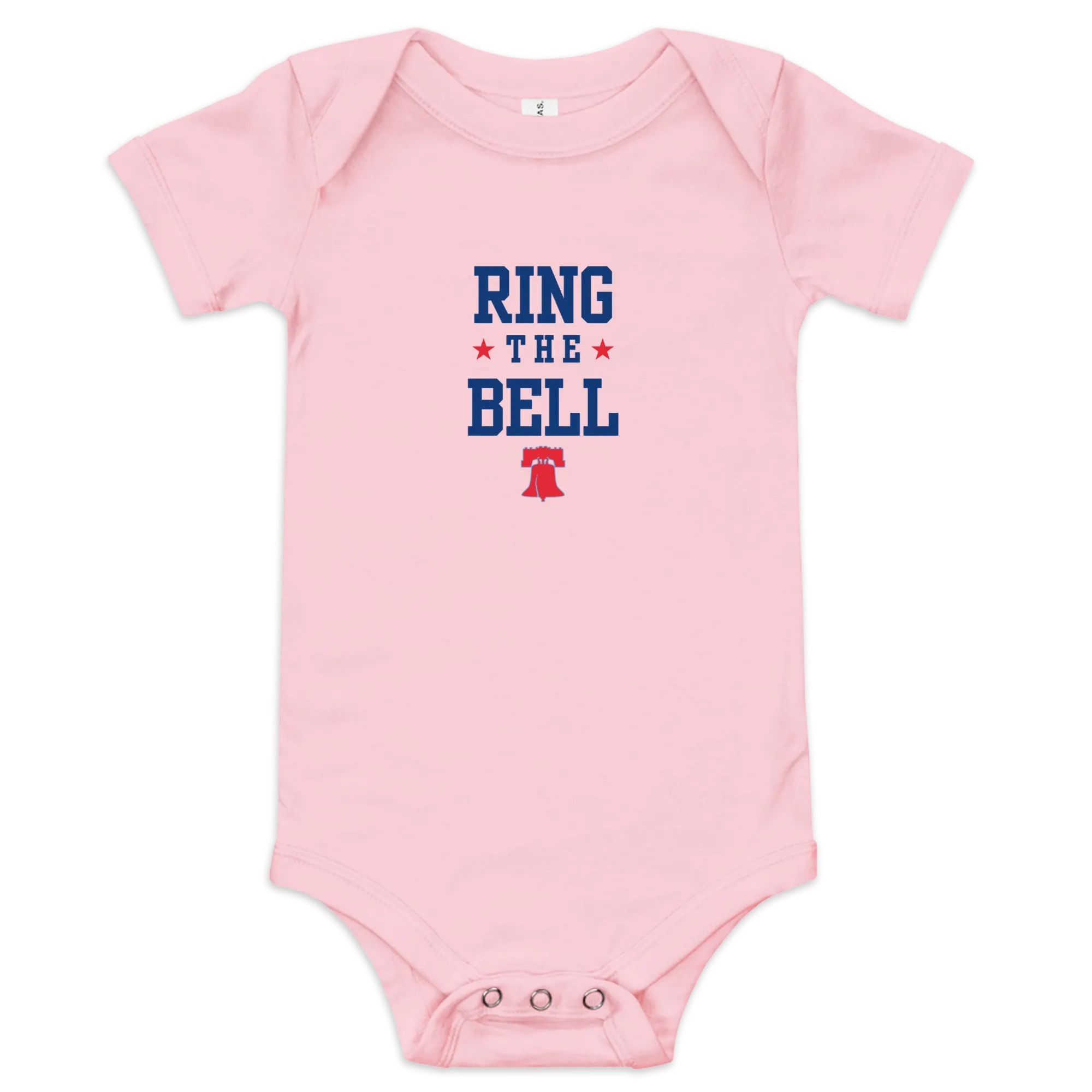 Ring the Bell Baby short sleeve one piece - Broad Street Threads