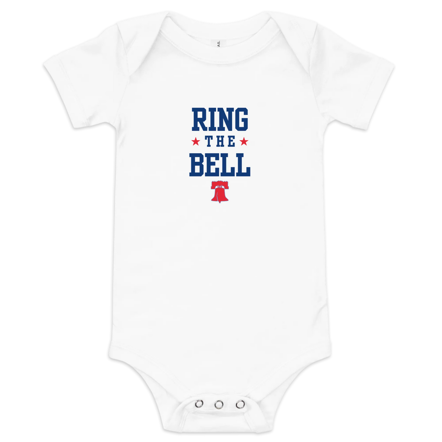 Ring the Bell Baby short sleeve one piece - Broad Street Threads