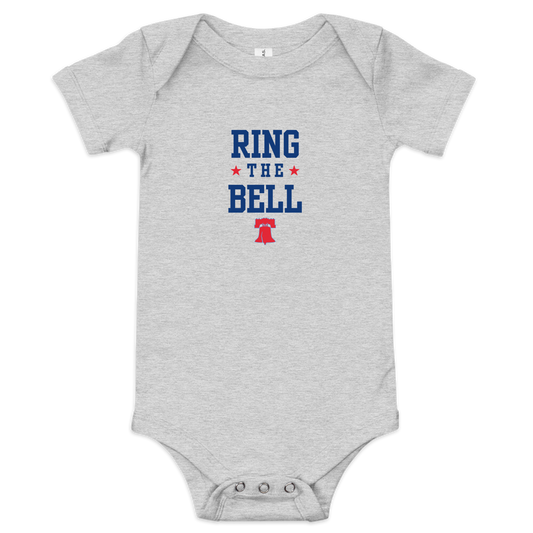 Ring the Bell Baby short sleeve one piece - Broad Street Threads