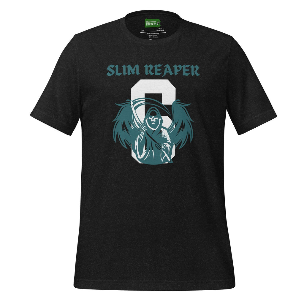Slim Reaper Tee Unisex Heather Cotton Broad Street Threads S