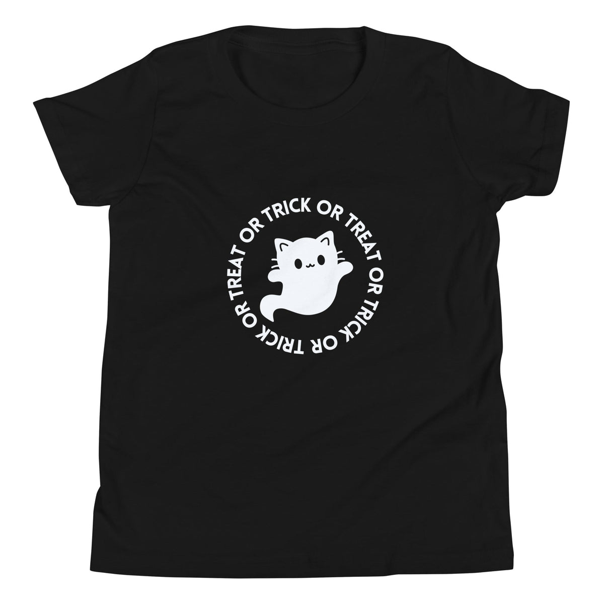 Trick or Treat Cat Youth Short Sleeve Tee - Broad Street Threads