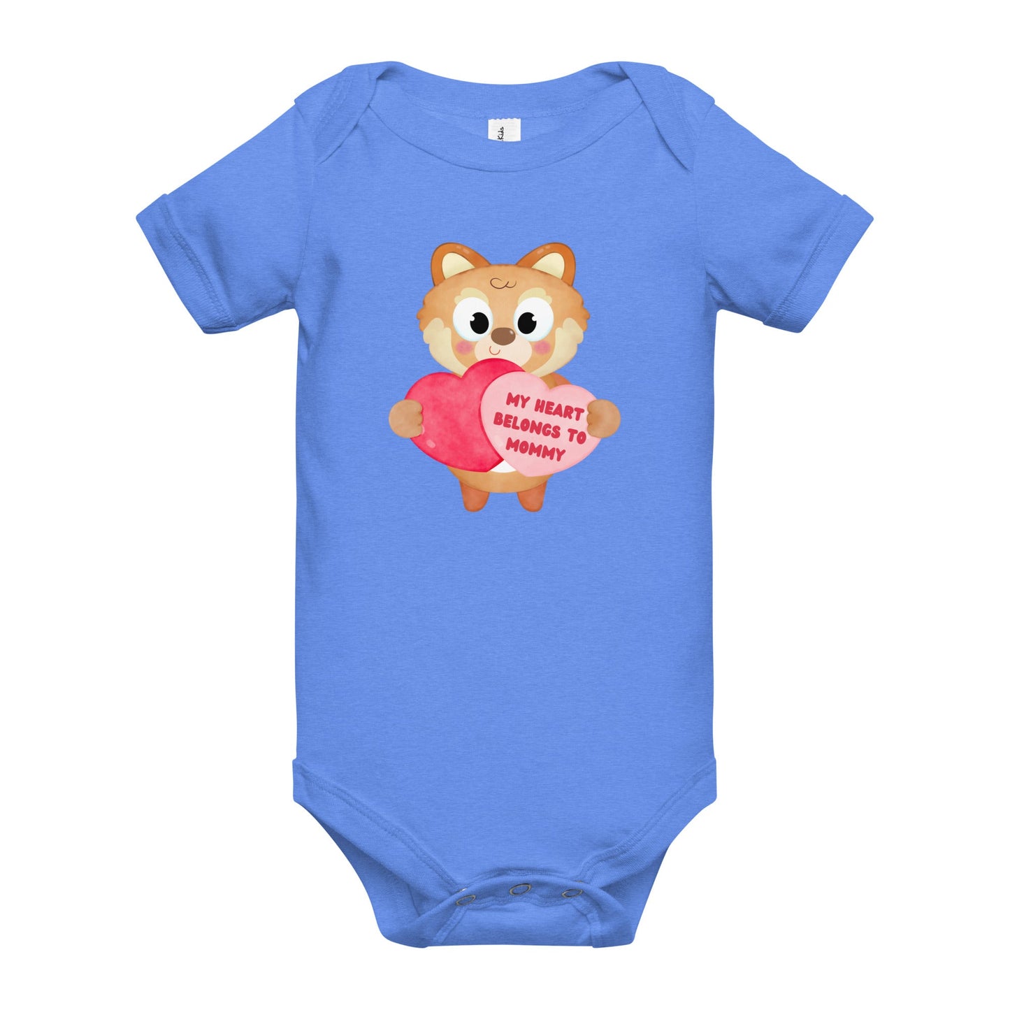 my heart fox baby one piece - Broad Street Threads