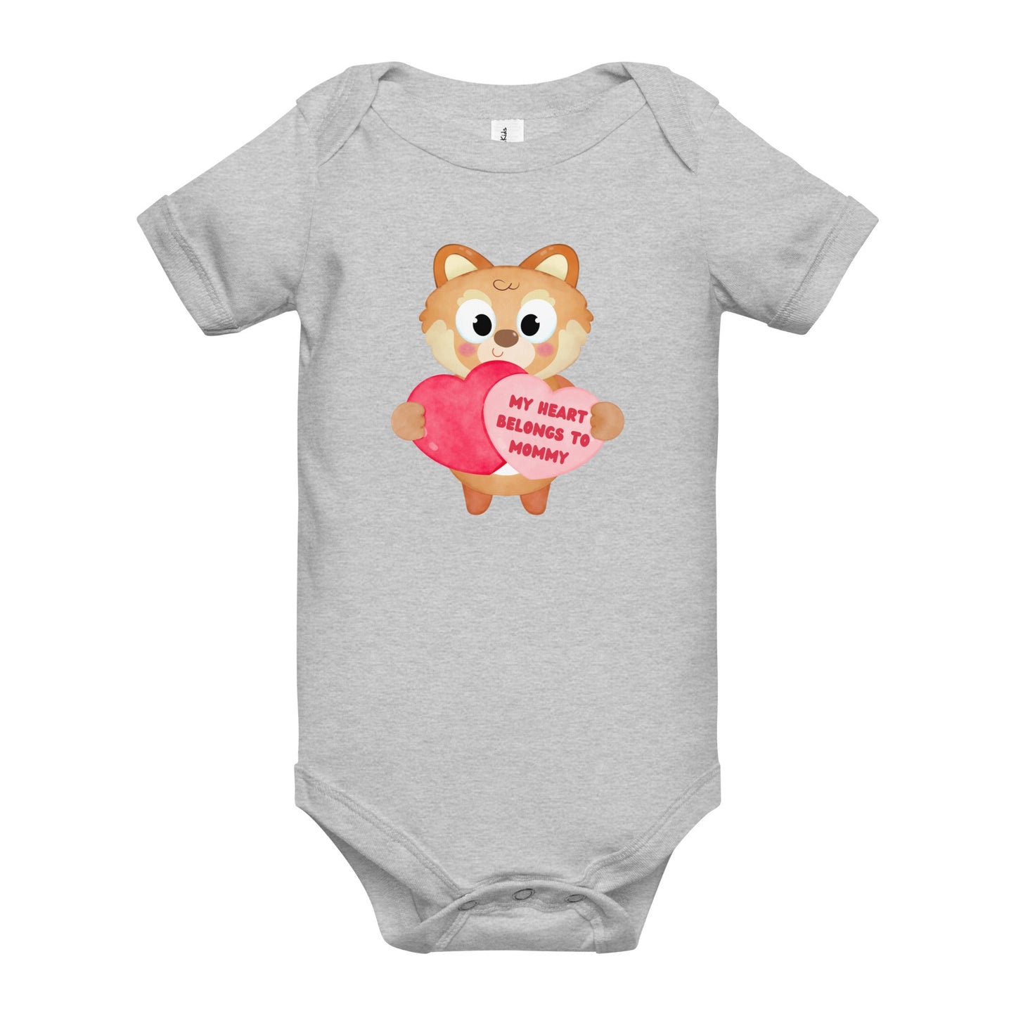 my heart fox baby one piece - Broad Street Threads