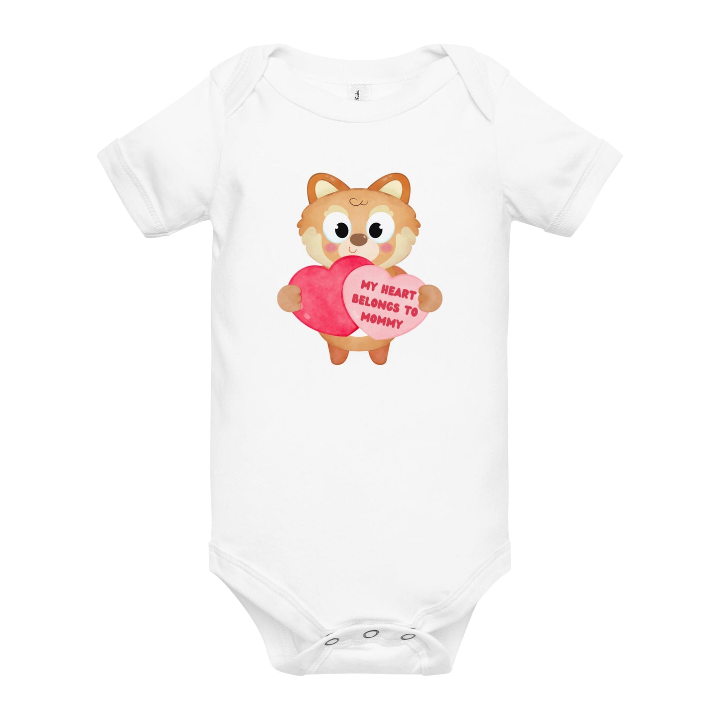 my heart fox baby one piece - Broad Street Threads