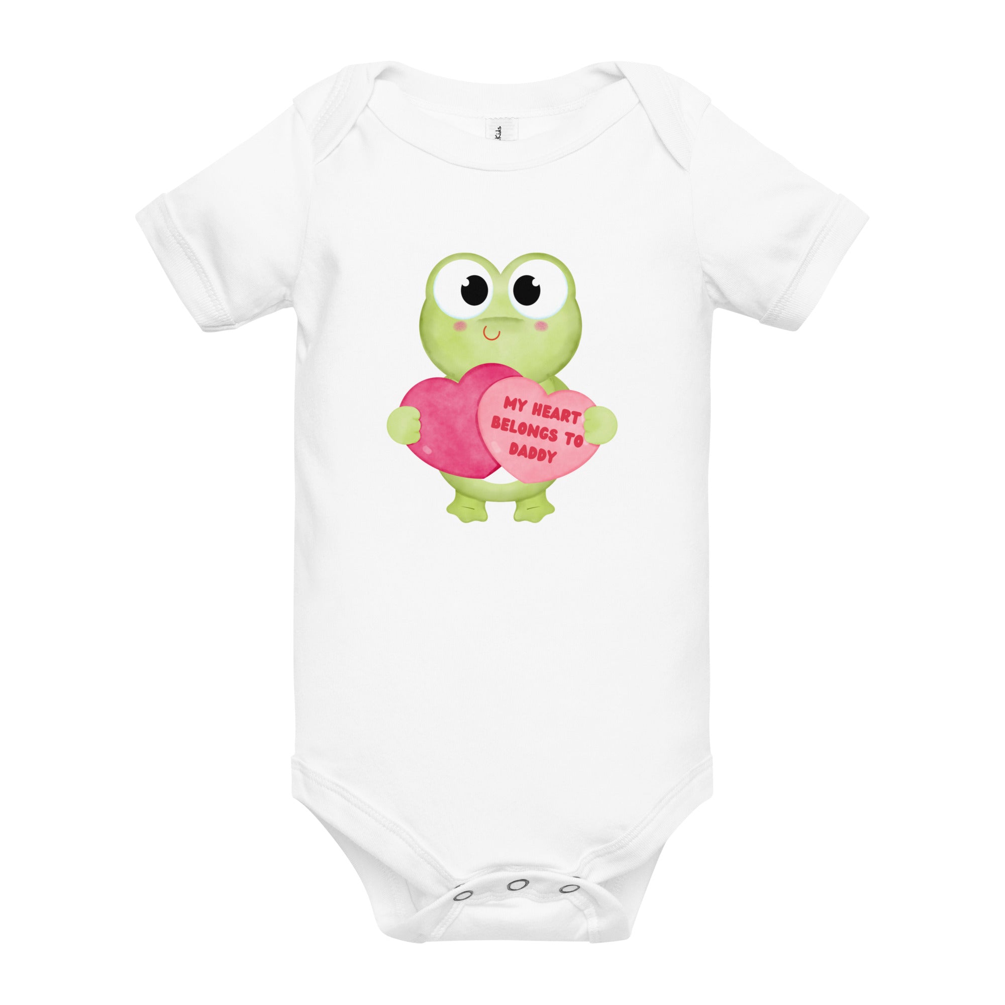 my heart frog baby one piece - Broad Street Threads