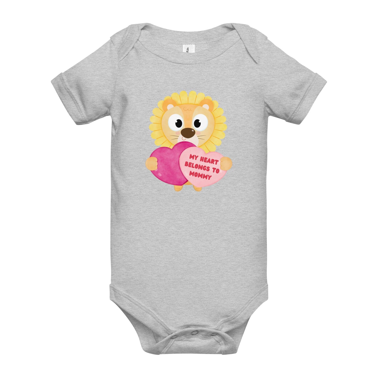 my heart lion baby one piece - Broad Street Threads