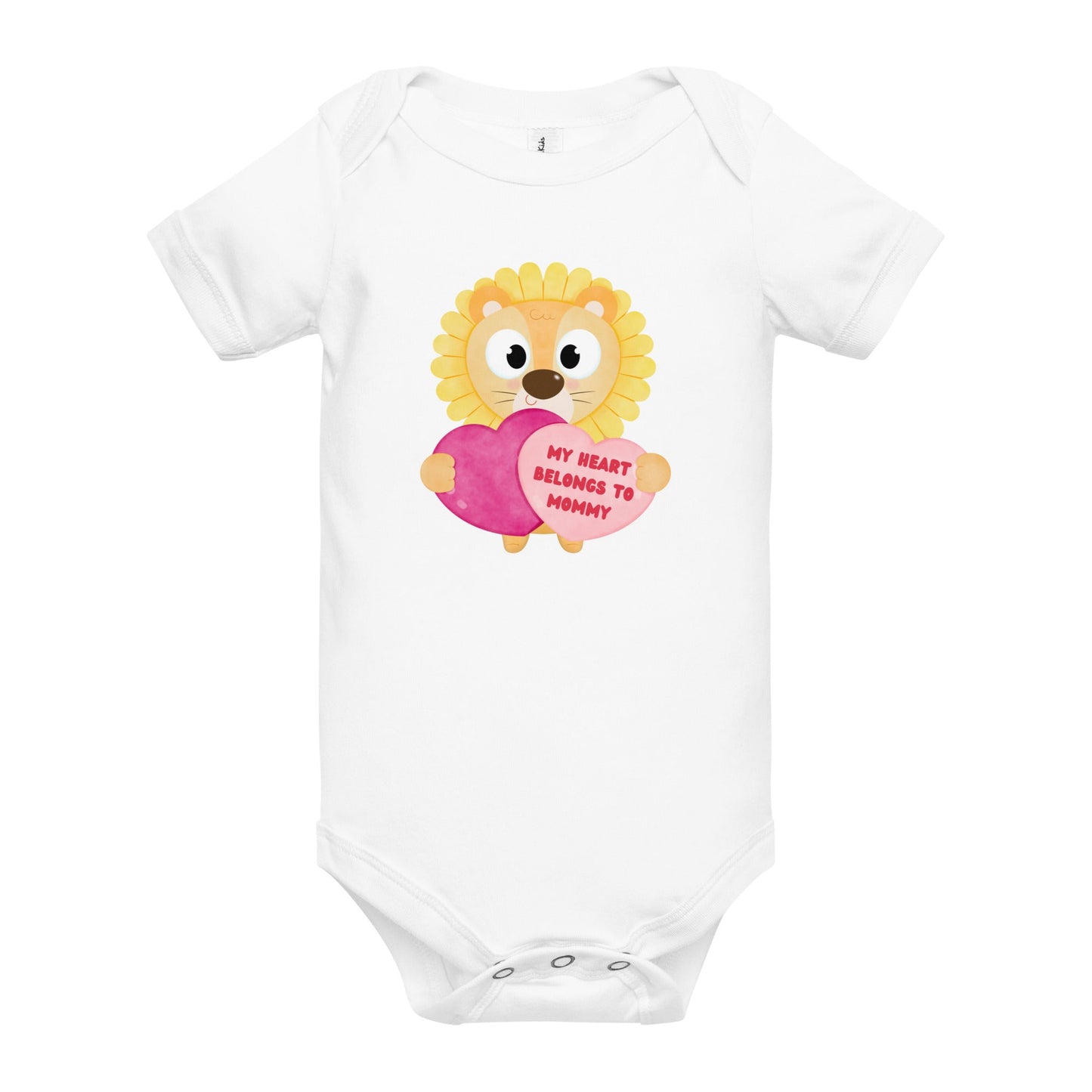 my heart lion baby one piece - Broad Street Threads