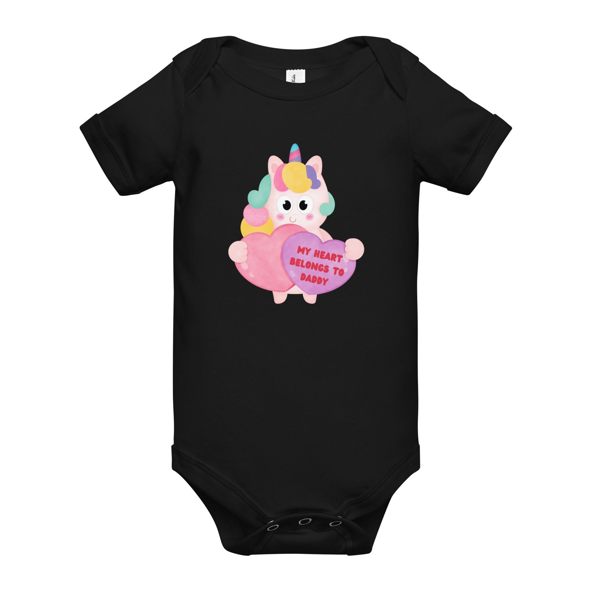 my heart unicorn baby one piece - Broad Street Threads