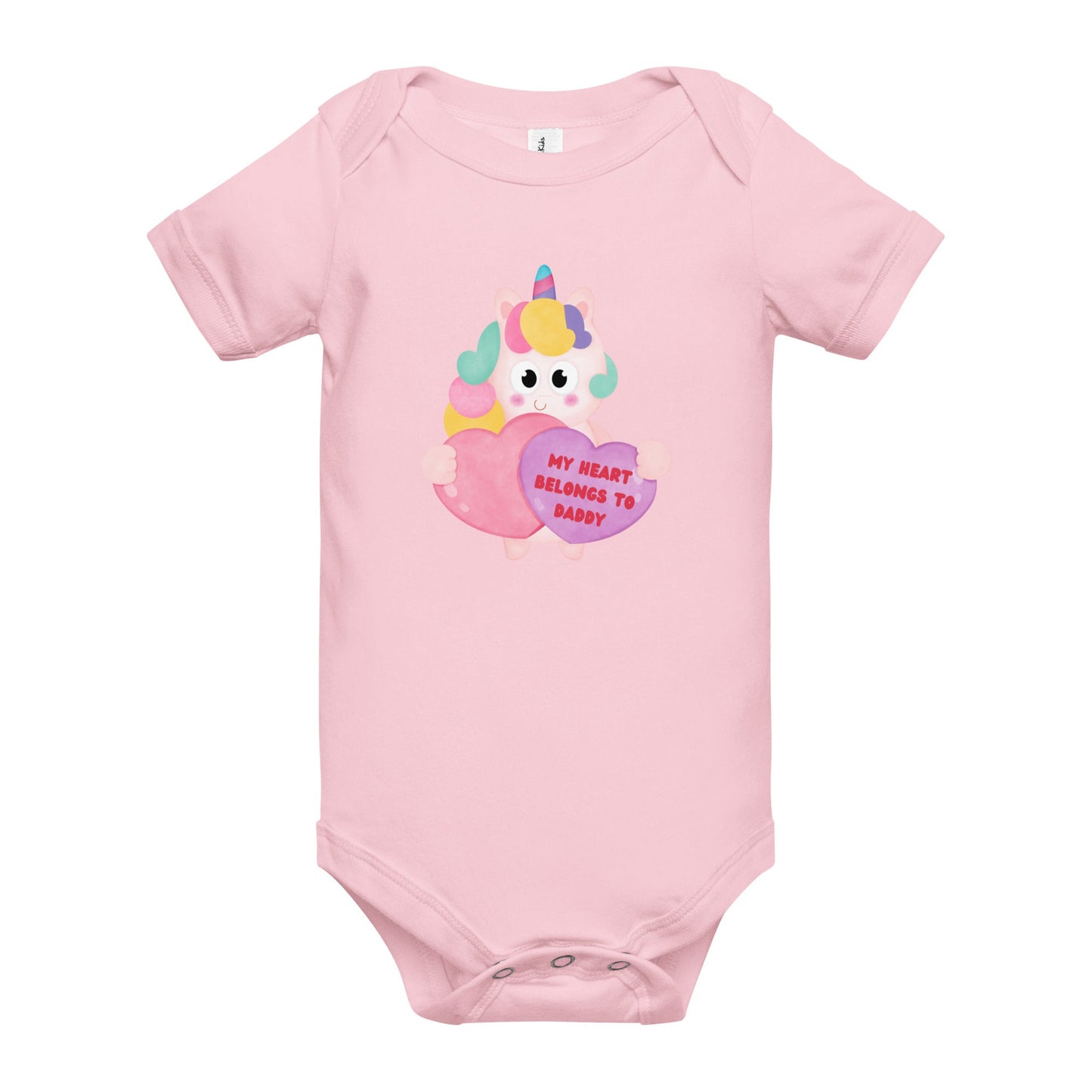 my heart unicorn baby one piece - Broad Street Threads